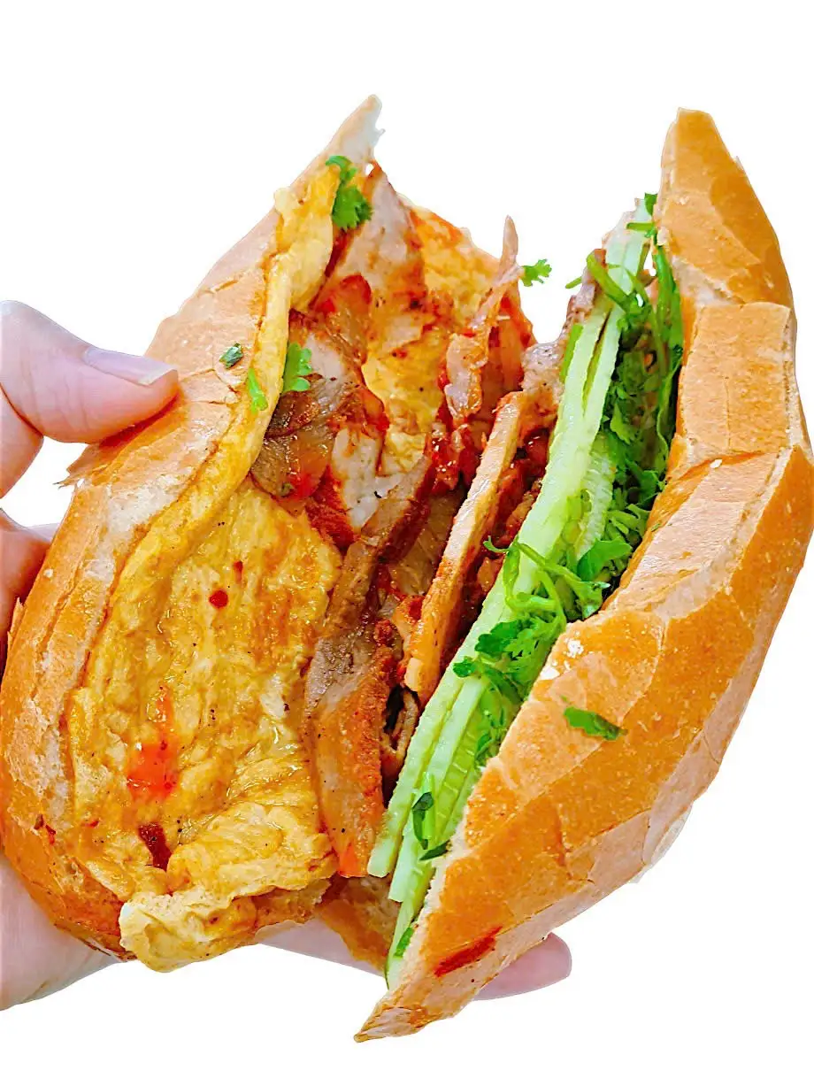 Hình ảnh Bánh Mì Thịt Xá Xíu Khìa + Trứng