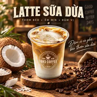Hình ảnh Late sữa dừa  - Latte coconut milk
