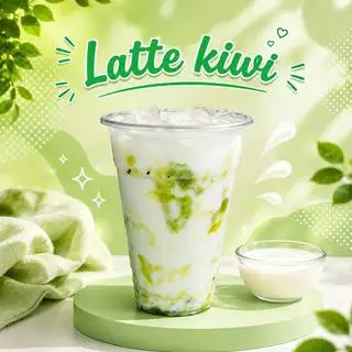 Latte kiwi - Ly 700ml - 34.000 ₫ tại Nắng Hồng - Matcha, Sữa Chua & Cà Phê - Minh Phụng 