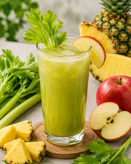 Hình ảnh Nước ép Cần tây Táo dứa 