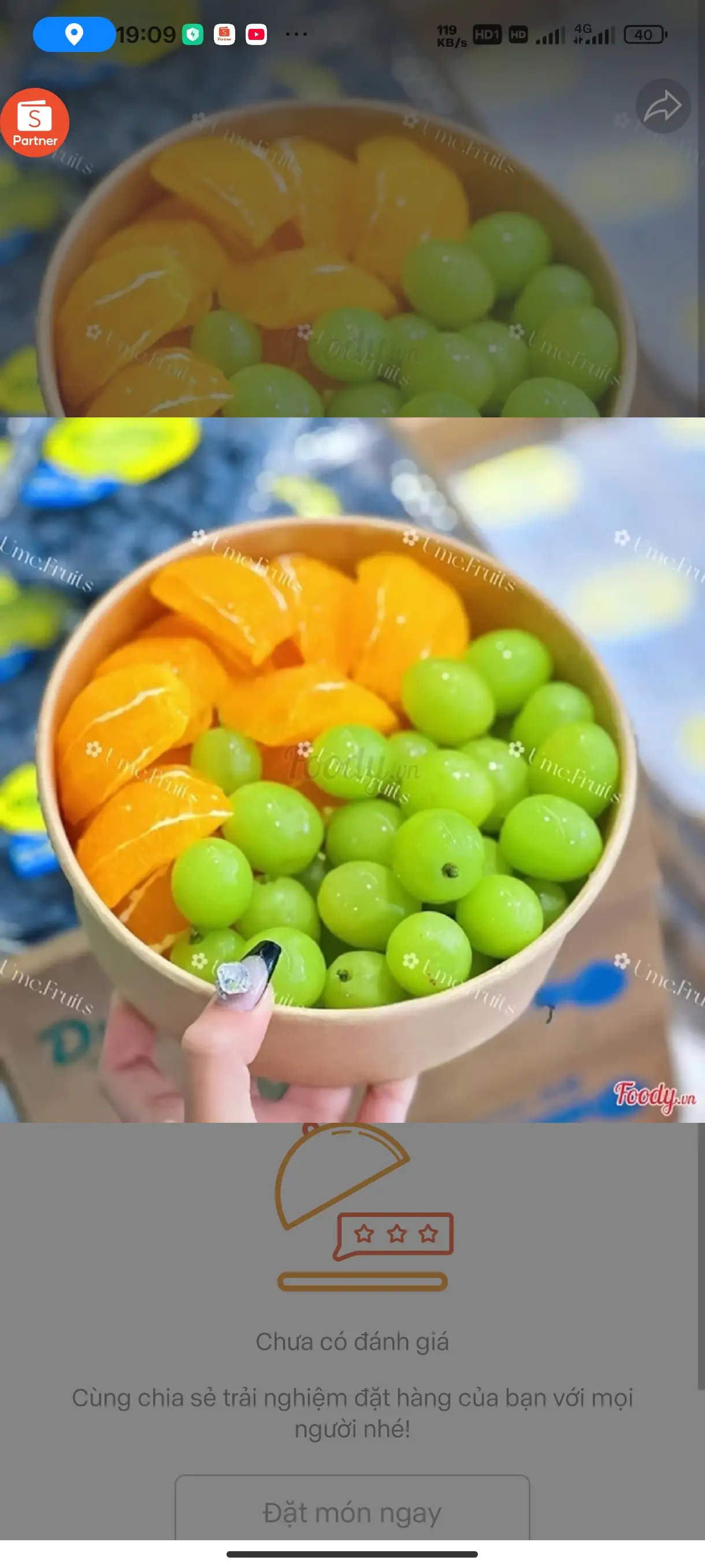 Hình ảnh Box cam Úc - nho xanh sữa Úc