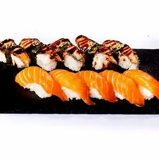 Hình ảnh Set sushi lươn cá hồi
