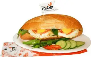 Bánh Mì 2 Trứng Ốp La - 28.000 ₫ tại Bánh Mì Chả Cá Má Hải & Cà Phê - Nguyễn Thị Thập