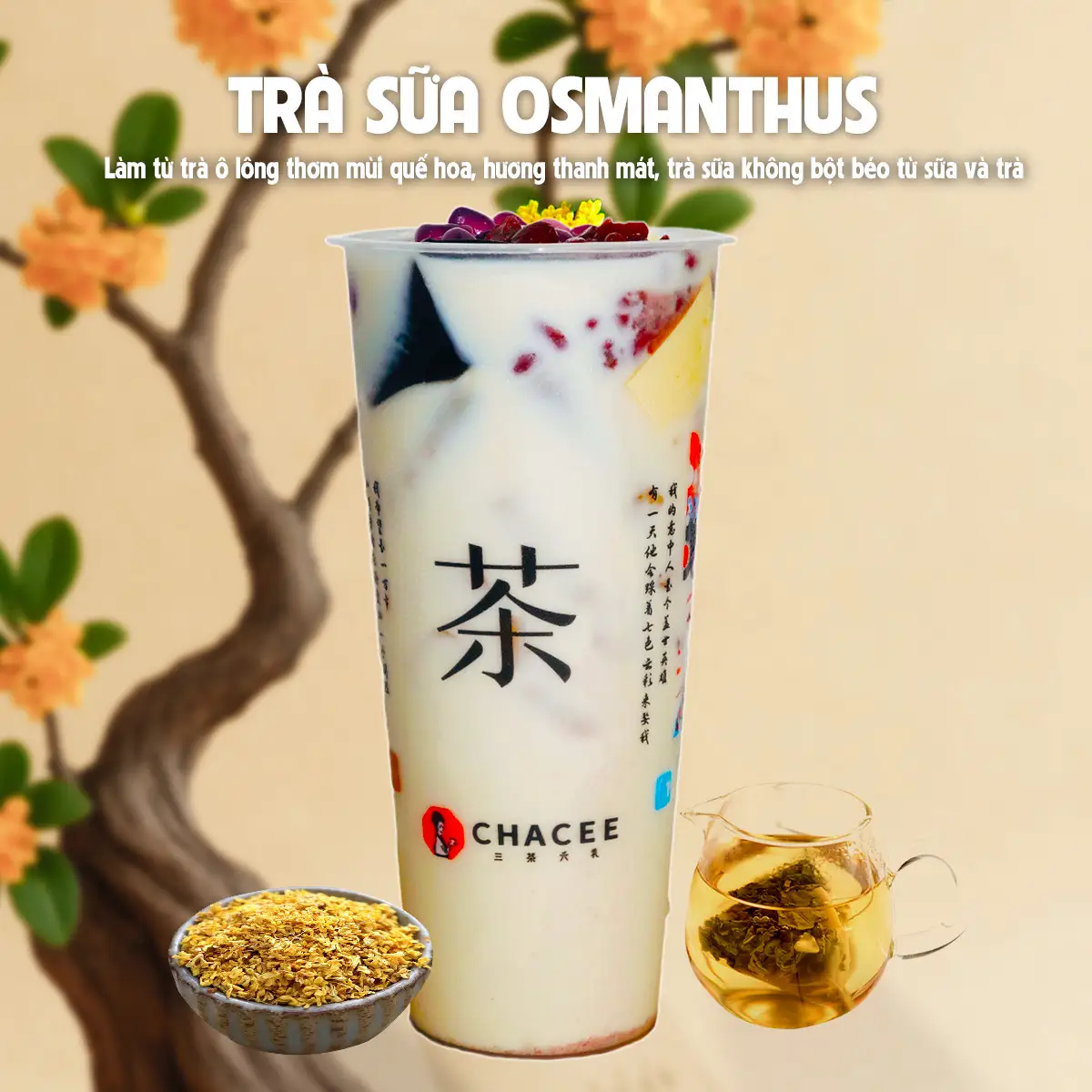 TRÀ SỮA OSMANTHUS - 53.000 ₫ tại CHACEE - Đông Tây 1