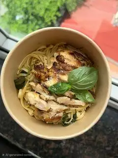 Hình ảnh Mì gà sốt bơ chanh