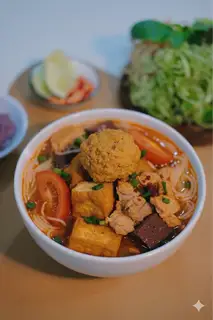 Bún riêu cua mọc tôm đặc biệt - 75.000 ₫ tại Bếp Nhà Signature - Bún Riêu Cua Mọc Tôm - Trần Nhật Duật