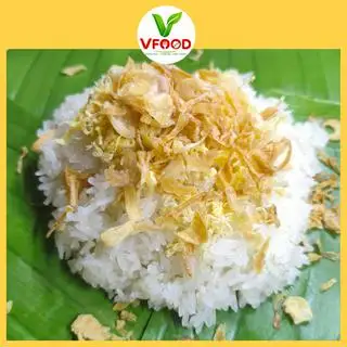 Hình ảnh Xôi nếp – chà bông hành phi