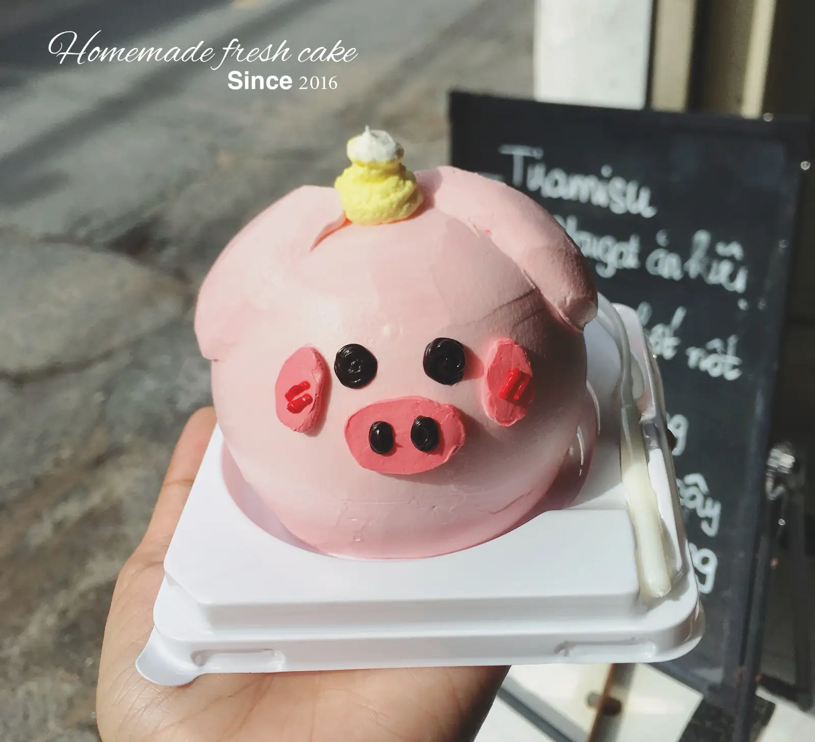 Hình ảnh Bánh kem mini heo hồng