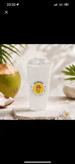Hình ảnh Nước dừa trân châu trắng + trân châu dừa (500ml)