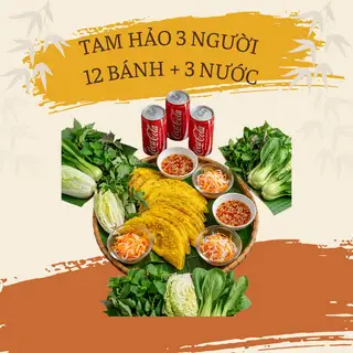 Hình ảnh Combo Tam Hảo - 12 Bánh Xèo Tôm Thịt + 3 Nước