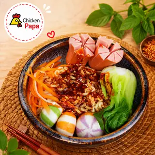 Hình ảnh Mì trộn xúc xích