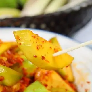 Hình ảnh soài lắc bò khô sốt me 