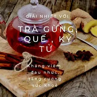 Hình ảnh Trà gừng - quế - kỷ tử nóng