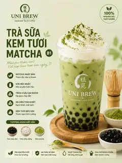 Hình ảnh TRÀ SỮA KEM TƯƠI MATCHA