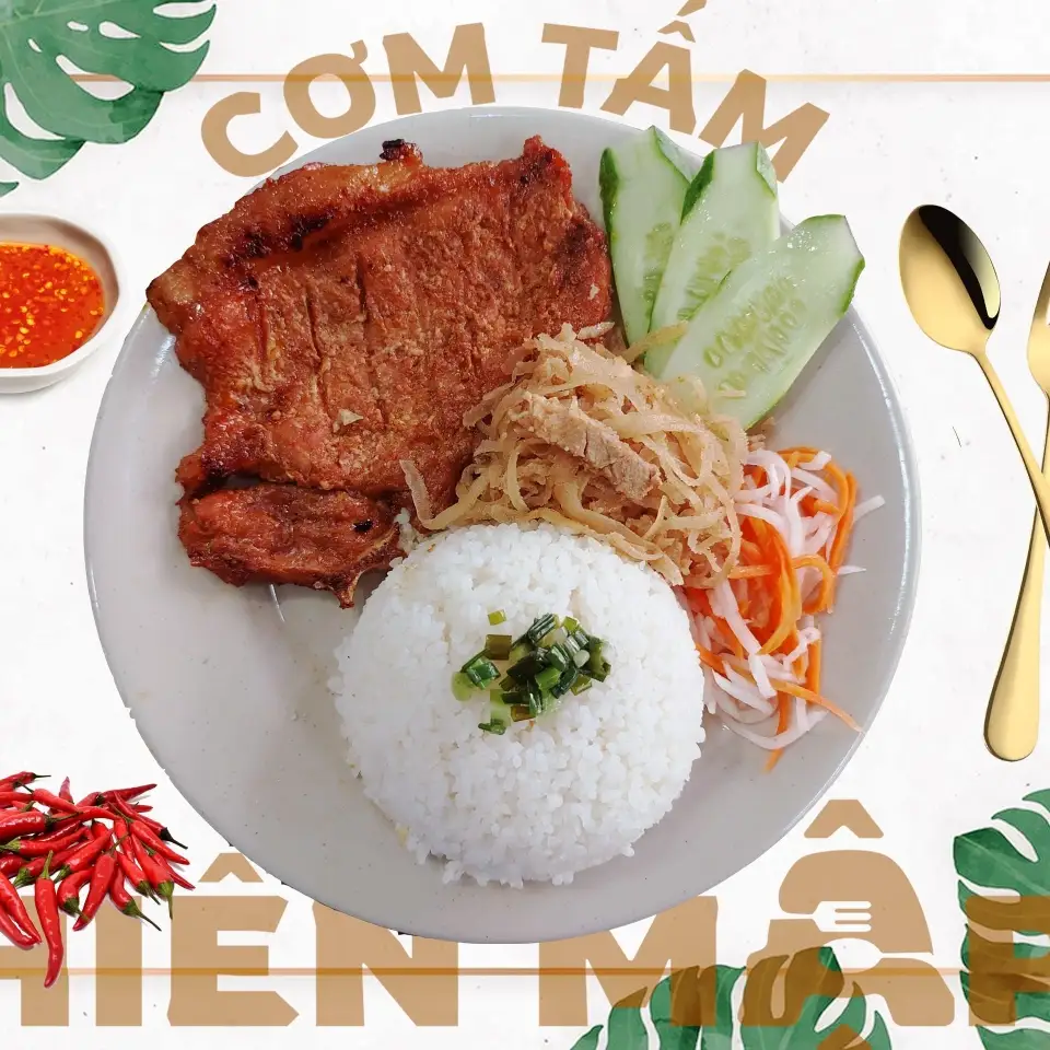 Cơm sườn bì - 65.000 ₫ tại Cơm Tấm Hiển Mập - Bùi Hữu Nghĩa