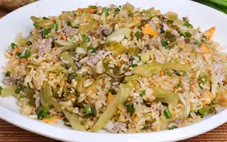 Hình ảnh Cơm Rang Dưa Bò Trộn Lẫn