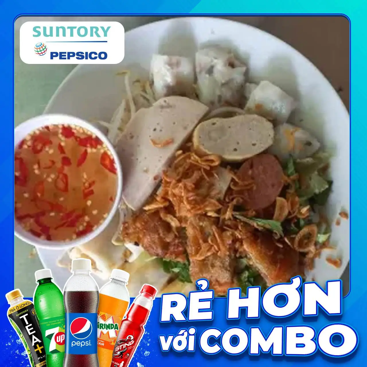 ,Bánh cuốn nhân nóng +1 pepsi black hương chanh không calo - 54.000 ₫ tại BiBo Bánh Cuốn Nóng