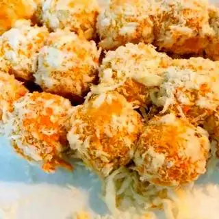 Hải sản sốt Mayonnaise cam - 15.000 ₫ tại Nhím - Cá Viên Chiên Nước Mắm - Tôn Đản