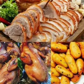 Hình ảnh Chân giò vương (1 xuất), 2 chim to, 1 khoai kén,1 coca