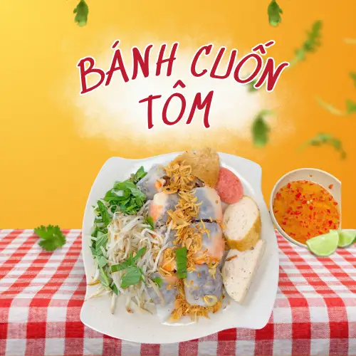 Hình ảnh Bánh cuốn nhân tôm thịt