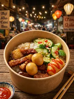 Hình ảnh xôi pate trứng