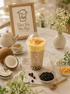 Hình ảnh Trà sữa kem trứng nướng