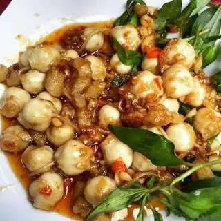 Hình ảnh răng mực xào bơ tỏi -bắp