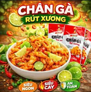 Hình ảnh Chân Gà R.Xương Sốt Thái - Size L