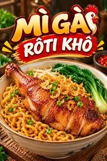 Hình ảnh Mì Gà Roti Khô