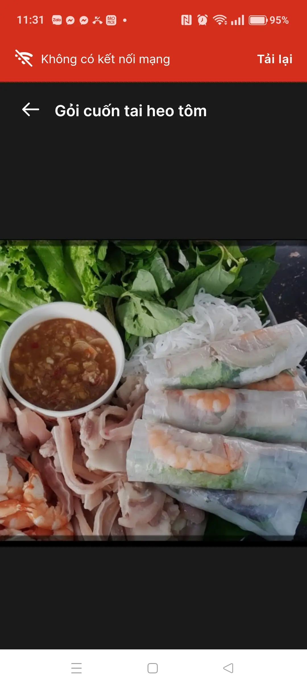 Hình ảnh bún mắm nêm