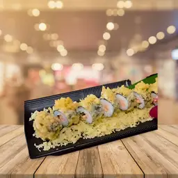 Hình ảnh Sushi cá hồi phô mai chiên tem