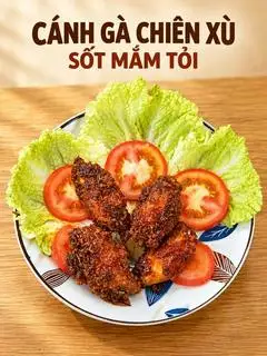 Hình ảnh Cánh gà chiên xù sốt mắm tỏi