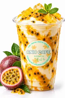 Hình ảnh Sữa chua chanh dây ly 700ml