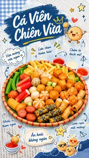 Combo cá viên nhỏ - 89.000 ₫ tại Cá Viên Chiên - Cư Xá Phú Lâm - Đường Số 10