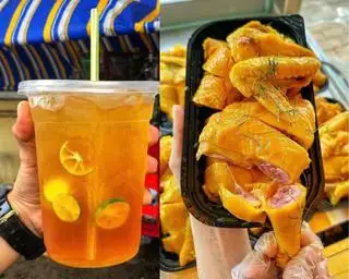 Hình ảnh Combo 2: Nữa Con Gà Ủ Muối + Ly Trà Tắc Siêu To