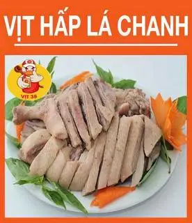 Hình ảnh vịt xiêm hấp lá chanh 