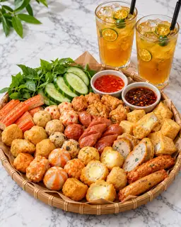 Hình ảnh Combo 1 - Mẹt thập cẩm lớn + 2 trà tắc