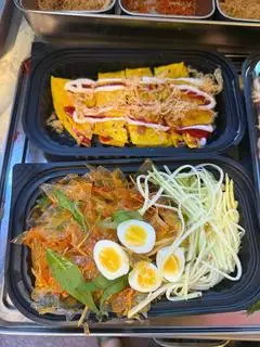 Hình ảnh bánh tráng phơi sương trộn sa tế