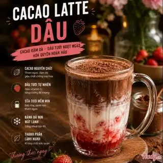 Hình ảnh Cacao latte dâu