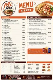 Hình ảnh Menu mì mua tại nhà sốp