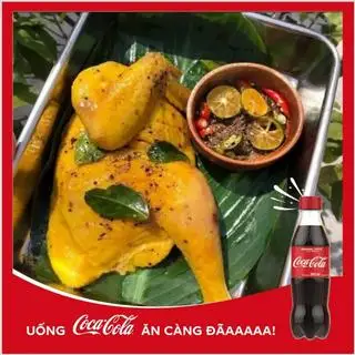 Hình ảnh Gà ủ muối hoa tiêu nửa con + Coca chai hoặc pessi