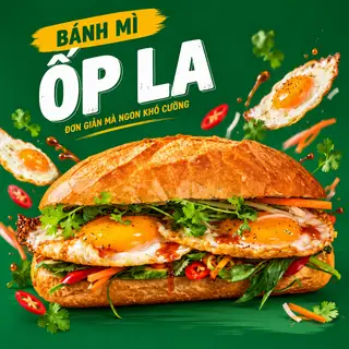 Hình ảnh Bánh mì ốp la 
