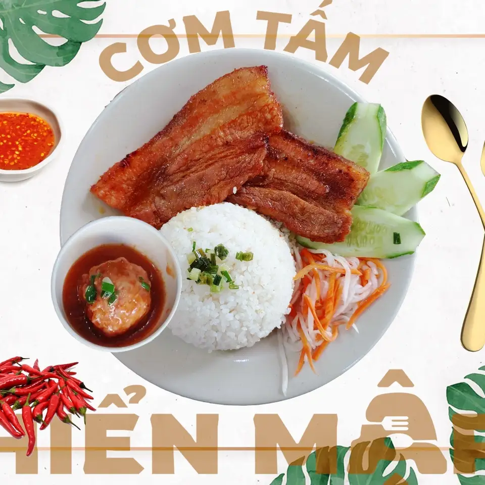 Cơm ba rọi xíu mại - 72.000 ₫ tại Cơm Tấm Hiển Mập - Bùi Hữu Nghĩa