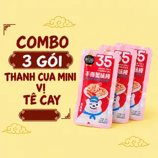 Hình ảnh Combo 3 Gói Thanh Cua Mini Vị Tê Cay