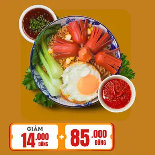 Hình ảnh Mì Trộn Indomie Xúc Xích 
