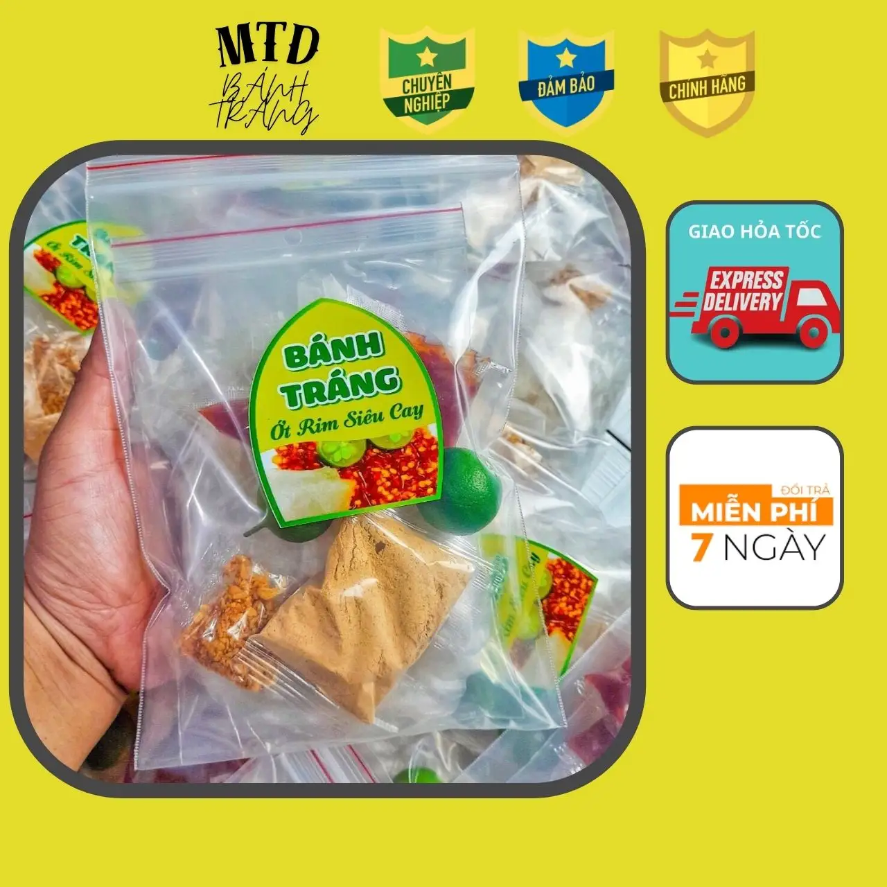 Bánh tráng ớt rim siêu cay - s35 - Nghiện Store - 17.000 ₫ tại Bánh tráng Ăn vặt Nghiện Store - Lý Thường Kiệt