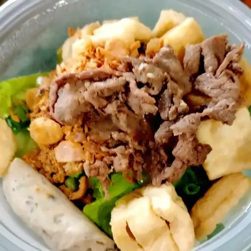 Hình ảnh Bánh đa trộn bò giò đậu