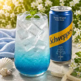 Hình ảnh soda biển xanh