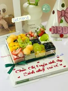 Hình ảnh Set 12 cup vuông 4,5cm mix vị