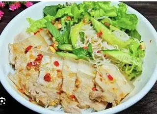 Hình ảnh Bún thịt luộc mắm nêm